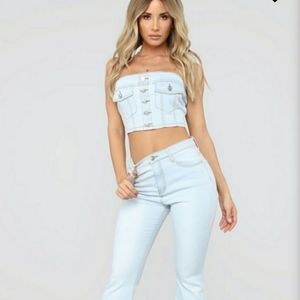 FASHION NOVA DENIM SET